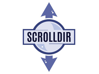 Scrolldir JS Plugin branding illustrator logo