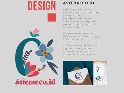 ASTERAECO.ID LOGO DESIGN botanical logo design logo minimal