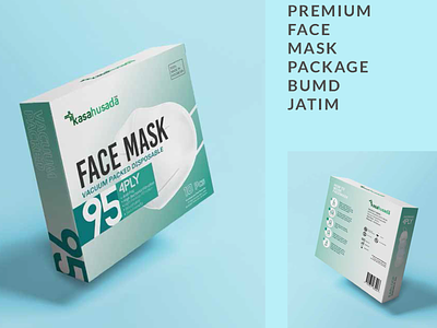 PREMIUM FACE MASK PACKAGE KASA HUSADA (EAST JAVA STATE COMAPNY) design face mask packaging minimal packaging packaging design