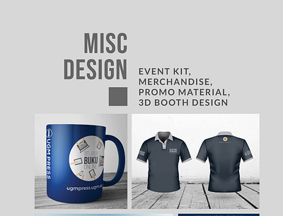 Merchandise Design for UGM Press Event merchandise design