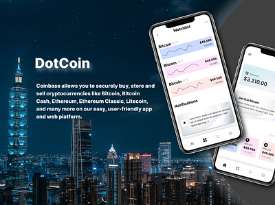 DotCoin app branding design icon illustration typography ui ux