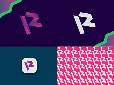 r z logo design modern logo