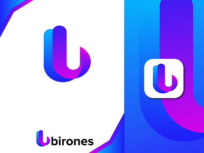 B letter logo Modern app branding design flat graphic design icon illustration logo minimal vector