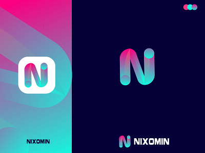 Modern Letter N Logo app branding flat graphic design icon illustration illustrator logo minimal vector