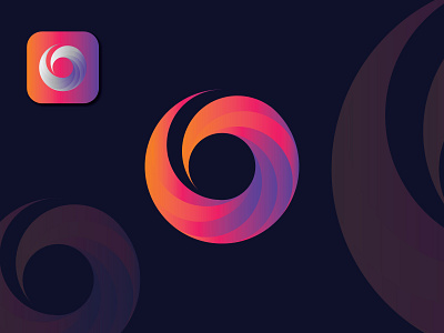 Modern Letter O Logo Design 3d animation app branding design flat graphic design illustration logo motion graphics