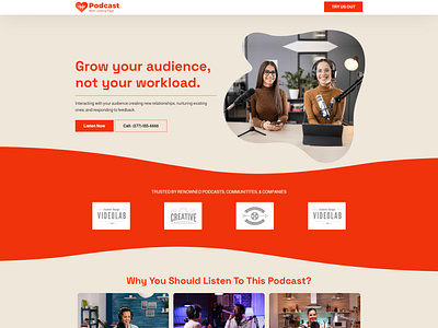 Responsive Podcasting Lead Generation Landing Page