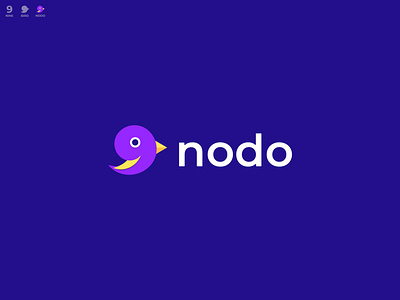 Nodo | Bird Logo | abstract Financial Logo