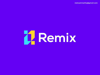 Remix Logo Concept | Modern Letter R Logo Branding