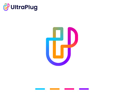 UltraPlug Logo Concept | Website Plugin App Icon | Letter(U+P)