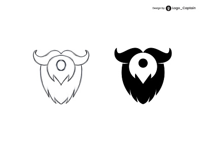 Barber Shop Logo (sketch+Vector) Concept