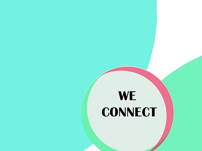 We connect a theme illustration design illustration logo