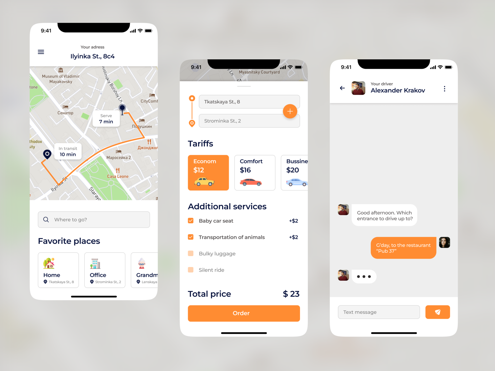 Taxi App Concept Design by Stacey_N on Dribbble