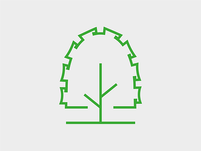 Saw tree logo