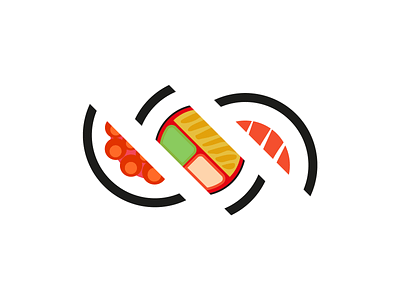 Sushi restaurant logo design food graphic design identity illustration logo logo design restaurant sushi vector
