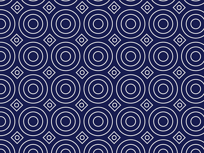 Abstract geometric seamless pattern with circles and squares