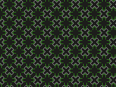 Abstract geometric seamless pattern with lines and crosses