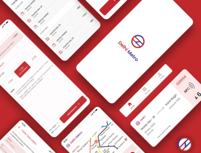 Redesigned DMRC application by Sriya Ventrapragada on Dribbble