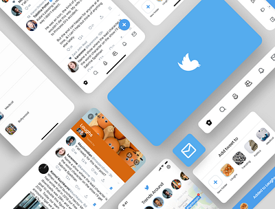 Redesigning Twitter app design social media twitter ui ux