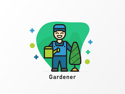 Gardener Icon app branding design flat design flat ui flaticon fresh icon icon icon app icon design illustration project ui web