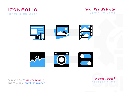 Icon Folio - Icon design Website #1