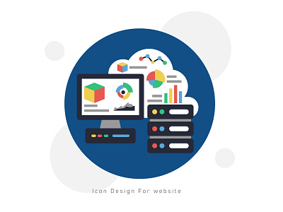 Data Base Cloud Icon branding design flaticon icon icon design icon set illustration line icon logo ui