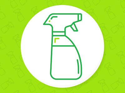 Cleaning Icon branding design fresh icon green icon icon design icon set illustration line icon logo pattern spray ui