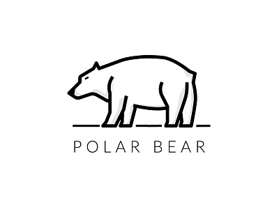 Polar Bear animal autum bear branding design fresh icon fun icon icon design illustration line icon logo polar bear popular ui