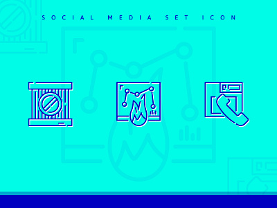 Social Media Set Icon design fresh icon icon icon design icon set illustration line icon social social app social icon social media ads