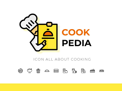 Cookpedia ch3f cook cooking flaticon icon iconline interface lineicon magazine web