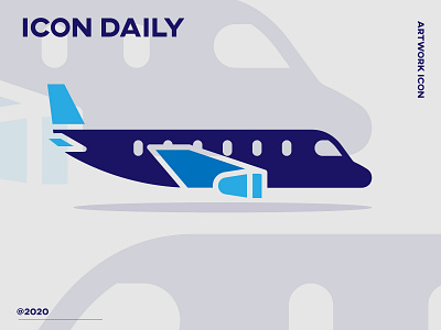 Plane Icon for Project blue daily ui flaticon icon design illustration plane travel ui vector
