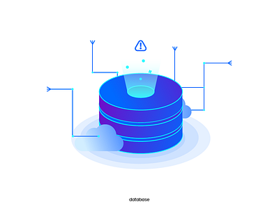 Database database illustration isometric