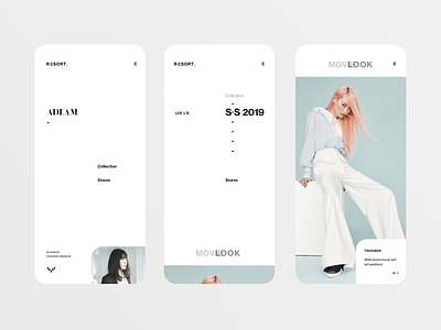 Adeam - Resort 2019 clean collection concept design fashion gallery interface layout minimalist mobile app reponsive resort simple ui ux