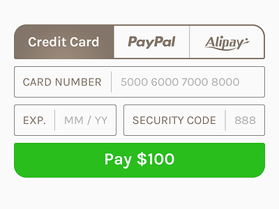 Credit Card Checkout button checkout credit card dailyui e-commerce flat form minimal payment shopping ui