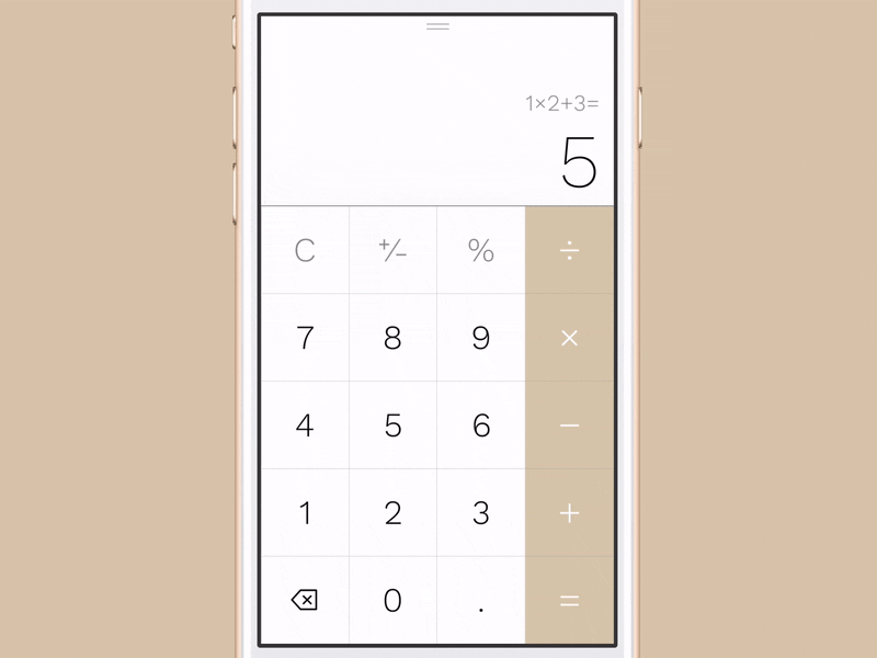 Calculator with Entry History (Framer) animation calculator figma framer framer js framer100 framerjs gif interactive minimal prototype ui