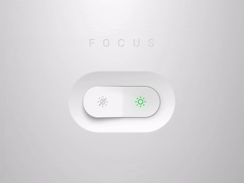 Brain Settings - Focus Switch animation dailyui framer framer js framer100 framerjs prototype settings skeuomorphic switch toggle ui