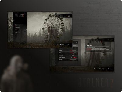 Game interface for S.T.A.L.K.E.R. 2 (Concept) game ui uiux design