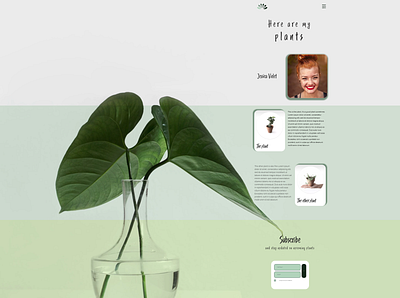Plants lover template graphic design