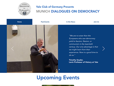 Yale club of Germany branding design graphic design icon ui ux web website design