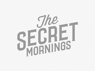 The Secret Mornings logo logotype