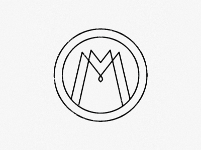 MM monogram badge circle logo mm monogram typography wedding