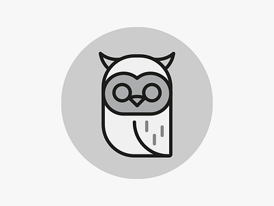 Owl always love you animal icon illustration owl