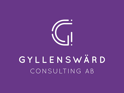 Gyllenswärd Consulting logotype branding g logo logotype monoline purple symbol typo typography