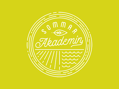 Summer Camp Branding badge lettering logo logotype typography