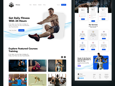 Fitness & Gym landing page.