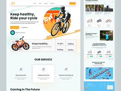 bicycle landing page. bicycle bike cycle shop cycling fitness health home page jersey landing page modern sport store tour de france training ui ux web web design website website design