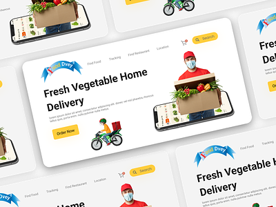 Food Website. design interface product service startup ui ux web web design website
