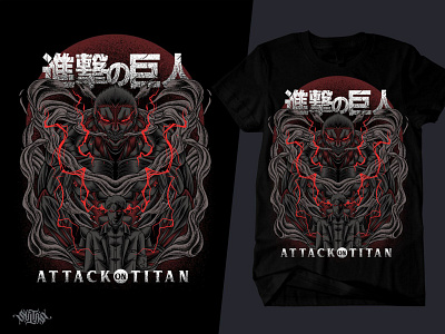 ATTACK ON TITAN anime anime art armored titan art artwork attack on titan fanart fanart attack on titan illustration illustration art illustrator japanese merchandise merchandise design titan tshirt tshirt art tshirt design vector vector illustration