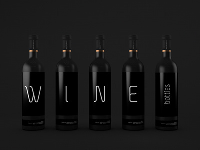 Wine Bottles Mock Up bottles design graphicriver mock up wine wine bottles