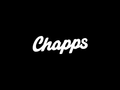 Chapps Logotype app application calligraphy chapps design lettering logo logotype