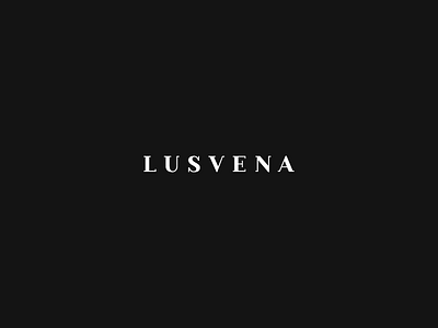 Lusvena brand branding lettering logo logotype